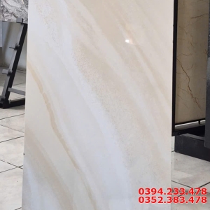 Gạch Dán Tường 40x80 TQ Trắng Vân Vàng Đá