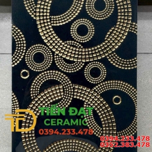 Gạch Dán Tường TQ 30x60 Đen Nhũ Vàng Mới Đẹp Nhất