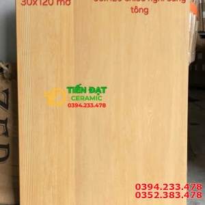 Gạch Giả Gỗ 30x120 Lót Cầu Thang 60x120 chiếu nghỉ 