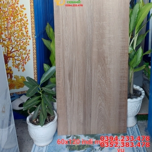 Gạch Giả Gỗ 60x120 Ốp Tường Mờ Mịn Caving
