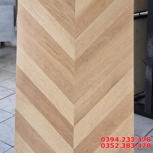 Gạch Giả Gỗ Ghép Hình Xương Cá 60x120 Ốp Lát Phòng Khách