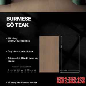 Gạch Giả Gỗ Khổ Lớn 120x240 Đá Mờ Cao Cấp TQ