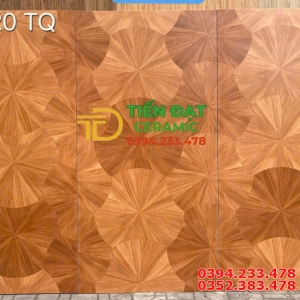 Gạch Giả Gỗ TQ 60x120 Lát Phòng Khách Hoa Cánh Quoạt