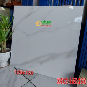 Gạch Granite 120x120 Lát Nền Trắng Vân Mẫu Mới Đẹp 