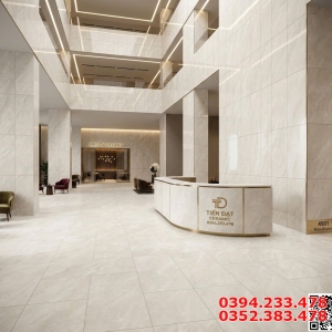 Gạch Khổ Lớn 120x180 Đá Mờ  Ốp Lát Quầy Tiếp Tân Đại Sảnh