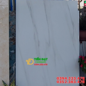 Gạch Khổ Lớn 120x180 Đá Mờ Bóng Trắng Vân 