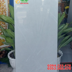 Gạch Khổ Lớn 60x120 Bóng Kiếng Vân Xám Nhạt