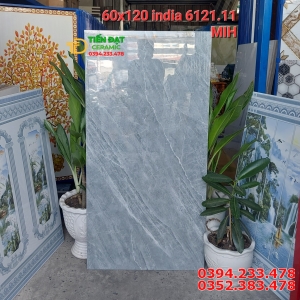 Gạch Khổ Lớn 60x120 Đá Bóng Kiếng Xám Vân Giả Đá