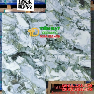 Gạch Khổ Lớn 60x120 Xanh Đá Trắng Lát Biệt Thự