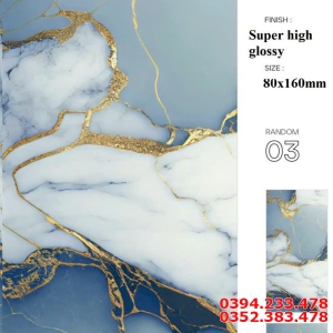 Gạch Khổ Lớn 80x160 Lát Nền Ốp Mặt Tiền Khắc Kim
