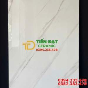 Gạch Khổ Lớn 80x160 Trắng Vân Kim Cương Ốp Lát Biệt Thự