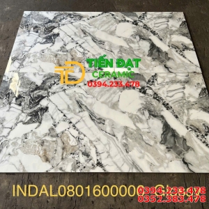 Gạch Khổ Lớn 80x160 Vân Đen Trắng Giả Đá Ốp Mặt Tiền