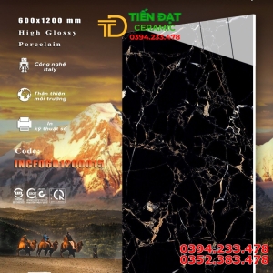 Gạch Khổ Lớn Ốp Mặt Tiền 60x120 Đen Vân Mới Đẹp