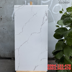 Gạch Khổ Lớn Ốp Tường 60x120 Trắng  Nhiều Vân