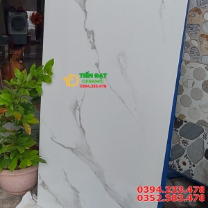 Gạch Khổ Lớn Ốp Tường 60x120 Trắng Vân Khói Sale Giá Rẻ