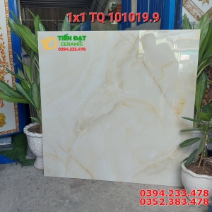 Gạch Khổ Lớn TQ 100x100 Đá Bóng Kiếng Vân Vàng 