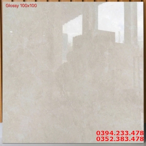 Gạch Khổ Lớn Viglacera 100x100 Vân Vàng Kem Ốp Tường 