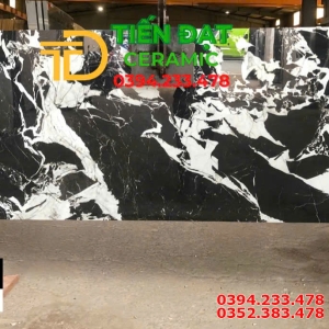 Gạch Khổ To Ốp Mặt Tiền 80x120 Đen Trắng Vân