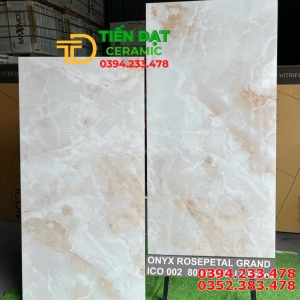 Gạch Lát Biệt Thự 80x160 Vân Vàng Giả Đá Mẫu Mới