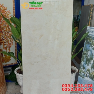 Gạch Lát Nền 60x120 Vân Vàng Nhạt Cao Cấp HCM
