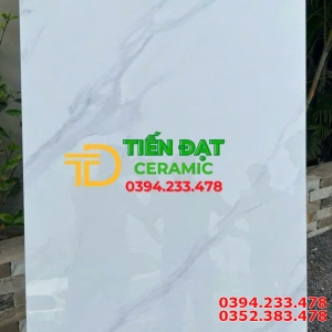 Gạch Lát Nền 80x160 Khổ Lớn Trắng Vân Khói Giá Rẻ