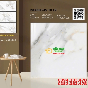 Gạch Lát Nền 80x80 Bóng Kiếng Vi Tinh Cao Cấp