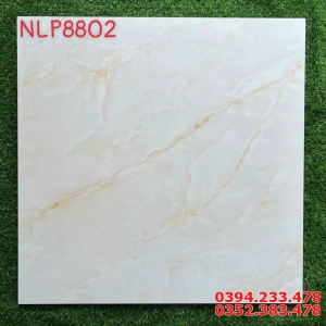 Gạch Lát Nền 80x80 Đá Bóng Kiếng Vân Vàng Ngọc Thạch