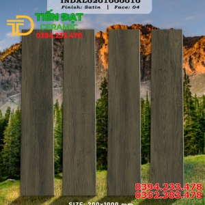 Gạch Lát Nền Giả Gỗ 20x100 Vân Xám Cao Cấp