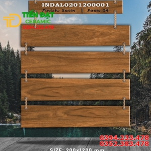 Gạch Lát Nền Giả Gỗ 20x120 Hiệu Ứng Caving 