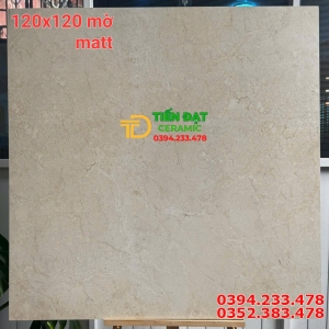 Gạch Lát Nền Khổ Lớn 120x120 Ấn Độ Men Mờ Carving