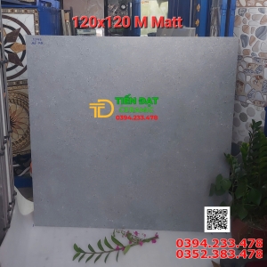 Gạch Lát Nền Khổ Lớn 120x1200 Đá Mờ Mầu Xám Xi Măng