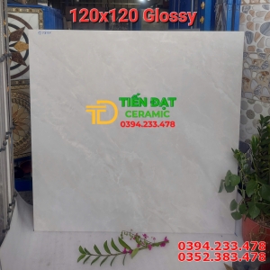 Gạch Lát Phòng Khách 120x120 Đá Bóng Kiếng Vi Tinh 