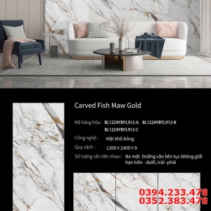 Gạch Lát Phòng Khách 120x240 Khổ Lớn Trắng Vân Vàng