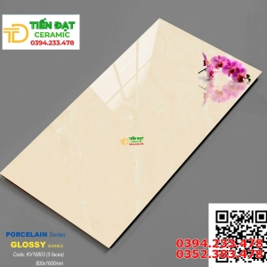 Gạch Lát Phòng Khách 80x160 Vân Vàng Kim Cương