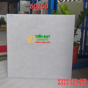 Gạch Lát Phòng Ngủ 60x60 Vân Xám Nhạt Giả Đá Giá Rẻ