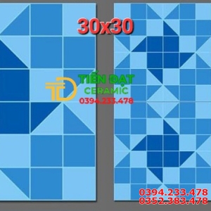 Gạch Men Gốm 30x30 Mosaic Ốp Lát Hồ Bơi Giá Rẻ