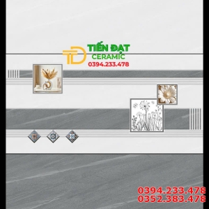 Gạch Men Ốp lát 40x80 Vân Xám Đậm Nhạt Xả Kho