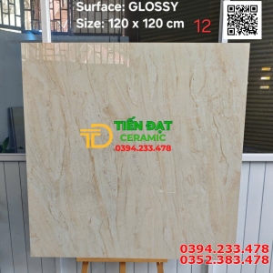 Gạch Nhập Khẩu Ấn Độ 120x120 Ốp Lát Vân Vàng Đẹp Rẻ