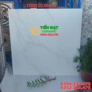 Gạch Nhập Khẩu Ấn Độ 120x120 Trắng Vân Khói Mới Nhất