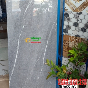 Gạch Nhập Khẩu Tây Ban 60x120 Lát Nền Xám Vân Đá