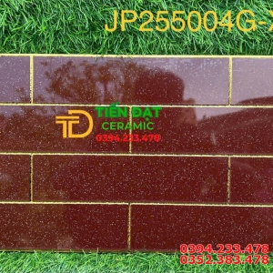 Gạch Nhập Khẩu TQ 25x50 Đỏ Trang Trí Cao Cấp