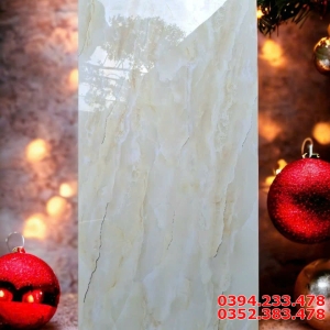 Gạch Nhập Khẩu TQ 40x80 Vân Vàng Khắc Kim