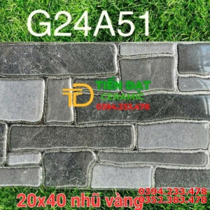 Gạch Nhũ Vàng TQ 20x40 Điểm Nhấn Cao Cấp