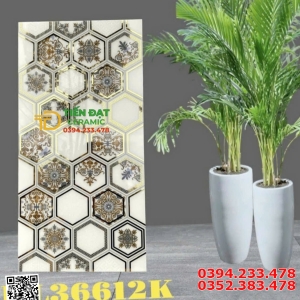 Gạch Nhũ Vàng TQ 30x60 Trang Trí Điểm Nhấn Ô Lục Giác