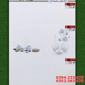 Gạch Ốp Lát 30x60 Trắng Trơn Bóng Kiếng Cao Cấp