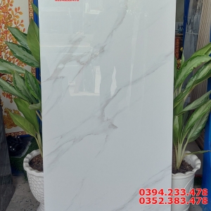 Gạch Ốp Lát 60x120 Trắng Vân Nhập Khẩu Mới Đẹp