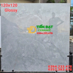 Gạch Ốp Lát Biệt Thự 120x120 Khổ Lớn Vân Xám Đá Giá Rẻ