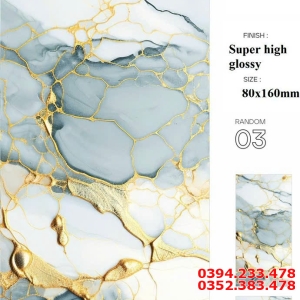 Gạch Ốp Lát Cao Cấp 80x160 Bóng Kiếng Kim Cương