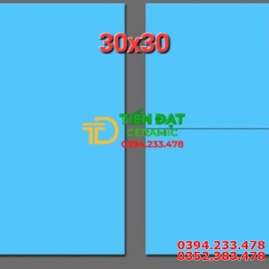Gạch Ốp Lát Hồ Bơi 30x30 Men Gốm Xanh Trơn Giá Rẻ