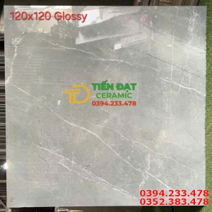 Gạch Ốp Lát Khách Sạn 120x120 Vân Xám Giả Đá Mẫu Mới